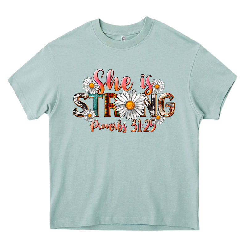 Western She Is Strong Heavy Core Tee by LillyAllenDesigns | Teevron