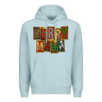 Blue Mist merry mama Premium Hoodie - FaDigitalArtStudio