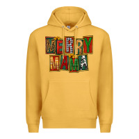 Mustard merry mama Premium Hoodie - FaDigitalArtStudio