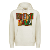 Oatmeal Heather merry mama Premium Hoodie - FaDigitalArtStudio