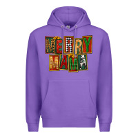 Purple merry mama Premium Hoodie - FaDigitalArtStudio