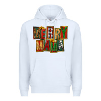 White merry mama Premium Hoodie - FaDigitalArtStudio
