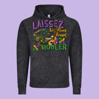 Laissez Les Bons Temps Rouler Vintage Hoodie Designed By Cowgirlartshop