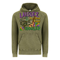 Vintage Olive laissez les bons temps rouler Vintage Hoodie - CowGirlArtShop