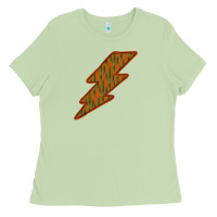 Matcha Western Cactus Lightning Orange Background Ladies Tee - Bettercallsaul