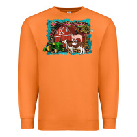 Carrot farm life tractor cow pig rooster Premium Sweatshirt - Artiststas
