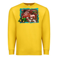 Lemon farm life tractor cow pig rooster Premium Sweatshirt - Artiststas