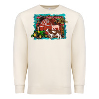 Sandshell farm life tractor cow pig rooster Premium Sweatshirt - Artiststas