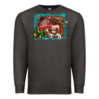Smoke farm life tractor cow pig rooster Premium Sweatshirt - Artiststas