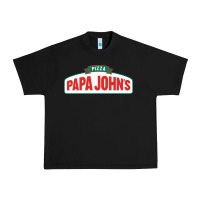 Black product pizza papa jhons Urban Heavy Tee - minhPixels