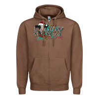 Chestnut howdy christmas Zipper Hoodie - CowhideDigitalArt