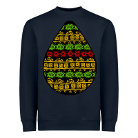 Navy african masks teardrop Heavyweight Sweatshirt - BundleAndBundleShop