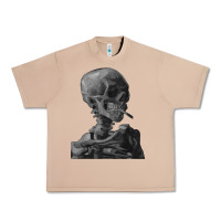 Burro Vincent Van Gogh Skull of a SkeletonVintage Halloween Skull Urban Heavy Tee - minhPixels