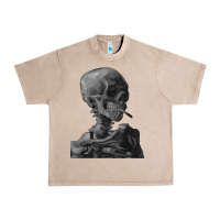 French Oak Vincent Van Gogh Skull of a SkeletonVintage Halloween Skull Urban Heavy Tee - minhPixels