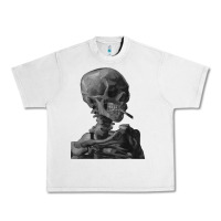 Lunar Rock Vincent Van Gogh Skull of a SkeletonVintage Halloween Skull Urban Heavy Tee - minhPixels