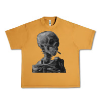 Peanut Butter Vincent Van Gogh Skull of a SkeletonVintage Halloween Skull Urban Heavy Tee - minhPixels