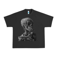 Pigment Black Vincent Van Gogh Skull of a SkeletonVintage Halloween Skull Urban Heavy Tee - minhPixels