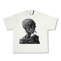 Pistachio Vincent Van Gogh Skull of a SkeletonVintage Halloween Skull Urban Heavy Tee - minhPixels
