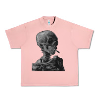 Salmon Vincent Van Gogh Skull of a SkeletonVintage Halloween Skull Urban Heavy Tee - minhPixels