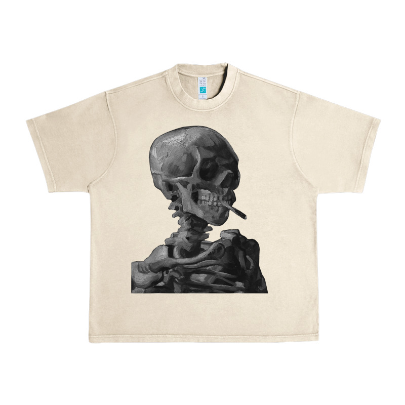 Vincent Van Gogh Skull Of A Skeletonvintage Halloween Skull Urban Heavy Tee by minhPixels | Teevron