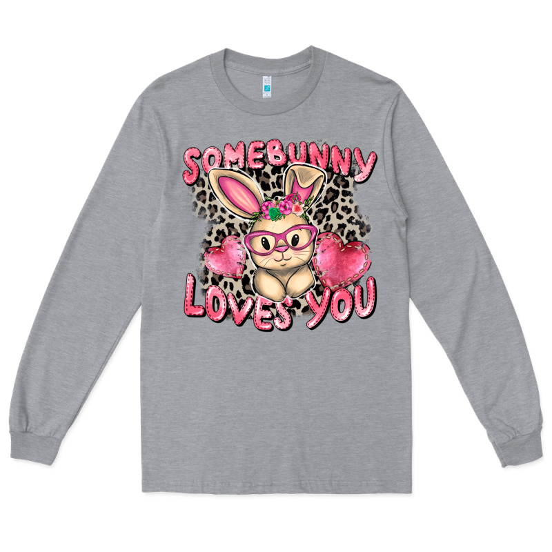 Somebunny Loves You Easter Day Long Sleeve Tee by CowGirlArtShop | Teevron
