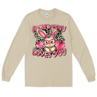 Mushroom Somebunny loves you Easter Day Long Sleeve Tee - CowGirlArtShop