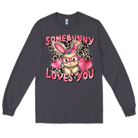 Smoke Somebunny loves you Easter Day Long Sleeve Tee - CowGirlArtShop