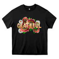 Black Grateful Religious Heavy Core Tee - LillyAllenDesigns