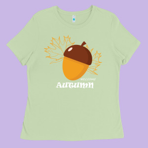 Welcome Autumn Ladies Tee Designed By Bettercallsaul