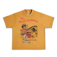 Peanut Butter Vintage The Happy Fisherman 2022 Fishing Mens Kids Urban Heavy Tee - minhPixels