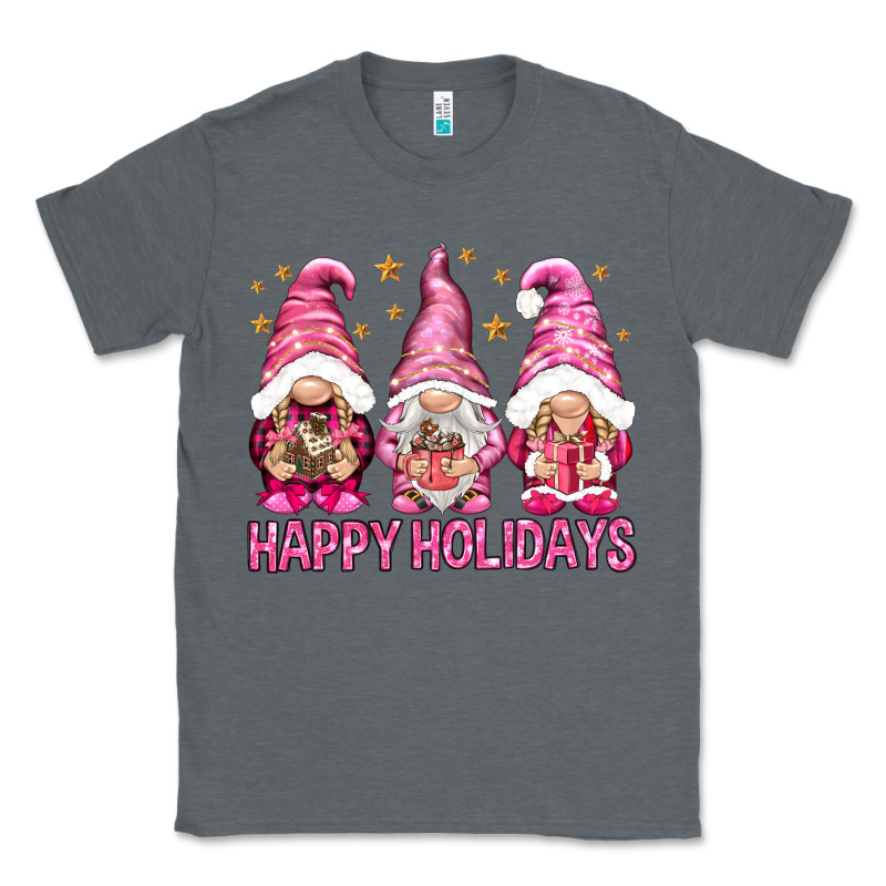 Happy Holidays With Gnomes Classic Tee by NancyCooperArtShop | Teevron