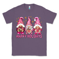 Lavender Happy holidays with gnomes Classic Tee - NancyCooperArtShop