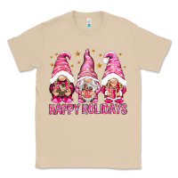 Mushroom Happy holidays with gnomes Classic Tee - NancyCooperArtShop