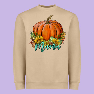 Pumpkin Mama Heavyweight Sweatshirt Designed By Bundleandbundleshop
