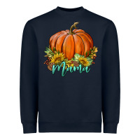 Navy pumpkin mama Heavyweight Sweatshirt - BundleAndBundleShop