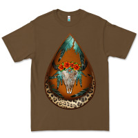 Cacao leopard bullskull teardrop earrings Premium Tee - Jasminsmagicworld