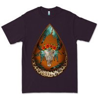 Plum leopard bullskull teardrop earrings Premium Tee - Jasminsmagicworld