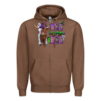 Chestnut Moo I Mean Boo Zipper Hoodie - CowhideDigitalArt