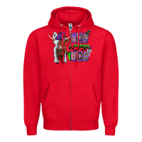 Red Moo I Mean Boo Zipper Hoodie - CowhideDigitalArt