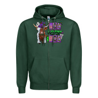 Sports Green Moo I Mean Boo Zipper Hoodie - CowhideDigitalArt