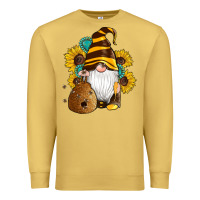 Antique Gold western bee gnomes beehive honey sunflowers gemstone Premium Sweatshirt - Artiststas