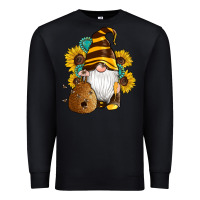 Black western bee gnomes beehive honey sunflowers gemstone Premium Sweatshirt - Artiststas