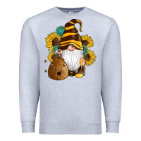 Heather Grey western bee gnomes beehive honey sunflowers gemstone Premium Sweatshirt - Artiststas
