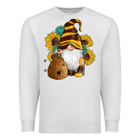 Oatmeal Heather western bee gnomes beehive honey sunflowers gemstone Premium Sweatshirt - Artiststas