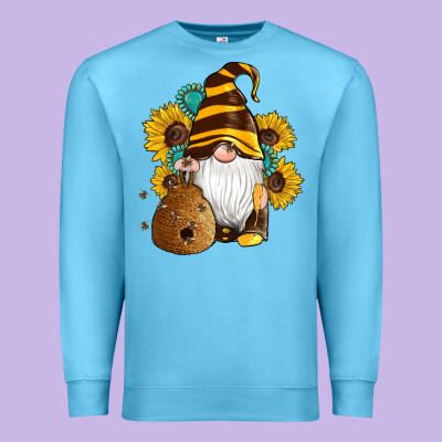 Western Bee Gnomes Beehive Honey Sunflowers Gemstone Premium Sweatshirt Designed By Artiststas
