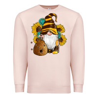 Pale Pink western bee gnomes beehive honey sunflowers gemstone Premium Sweatshirt - Artiststas