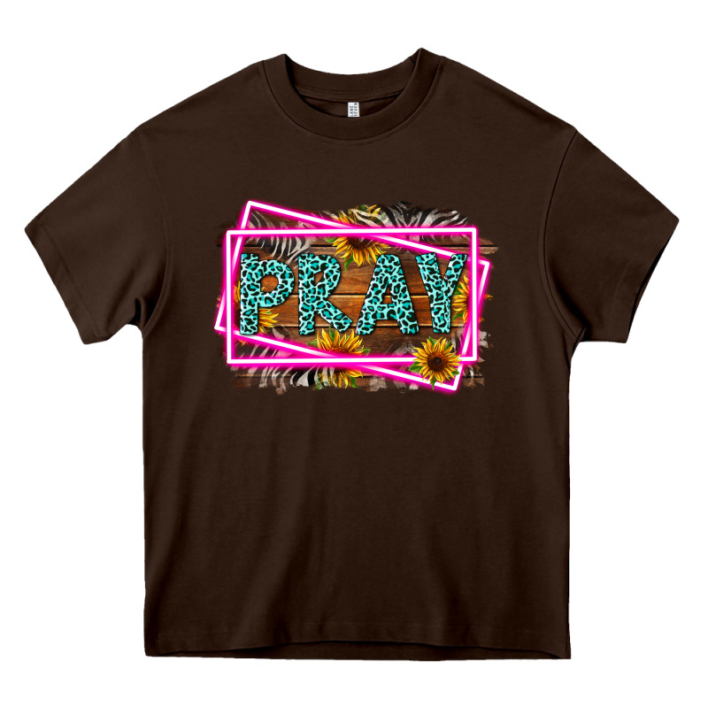 Western Pray Religious Heavy Core Tee by LillyAllenDesigns | Teevron