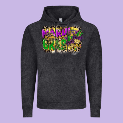 Mardi Gras Vintage Hoodie Designed By Cowgirlartshop