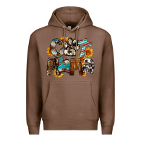Chestnut Cat  Mama Premium Hoodie - FaDigitalArtStudio