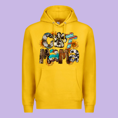 Cat  Mama Premium Hoodie Designed By Fadigitalartstudio